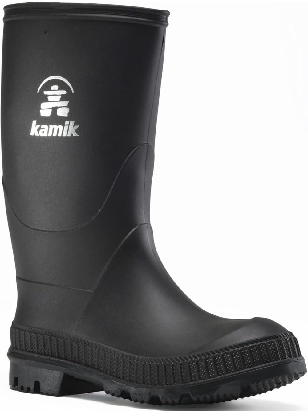 NWT: Kamik Black Rubber Rain Boot, kids size 3